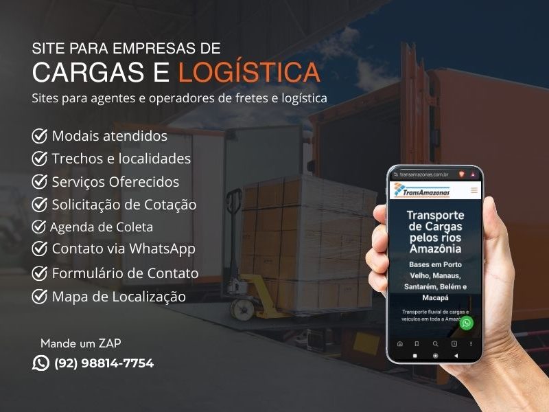 Desenvolvemos Sites para Empresas de Cargas e Logística